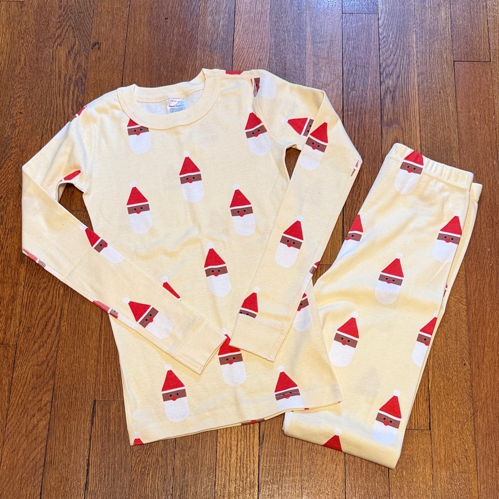 Hanna Anderson Santa Claus Pajama Set Size 10